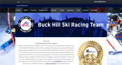 Desktop Screenshot of buckhillskiracingteam.com